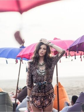 Spell & The Gypsy Collective Desert Rose Romper - EUC - S